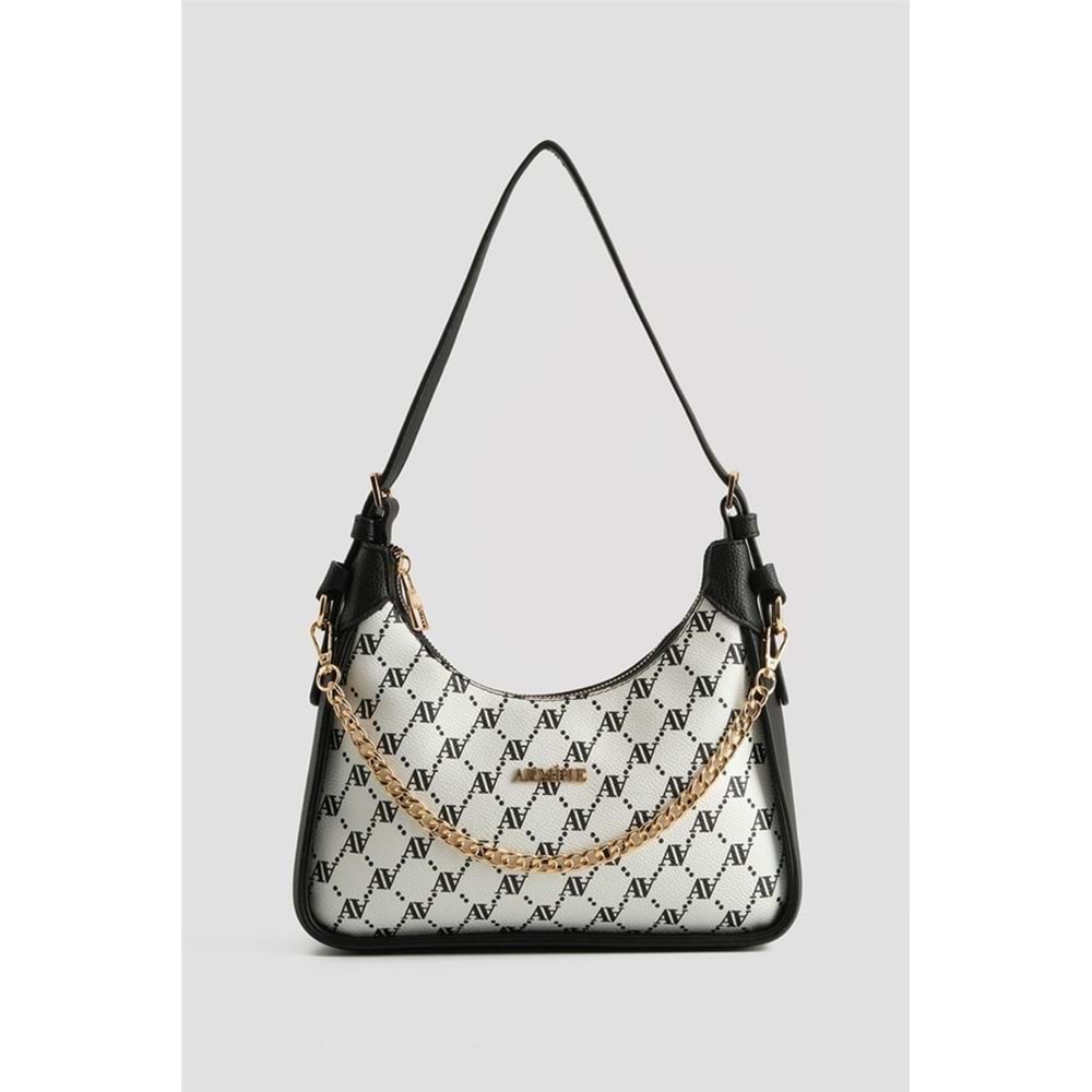 ARMİNE MONOGRAM ÇANTA 386 - BEYAZ