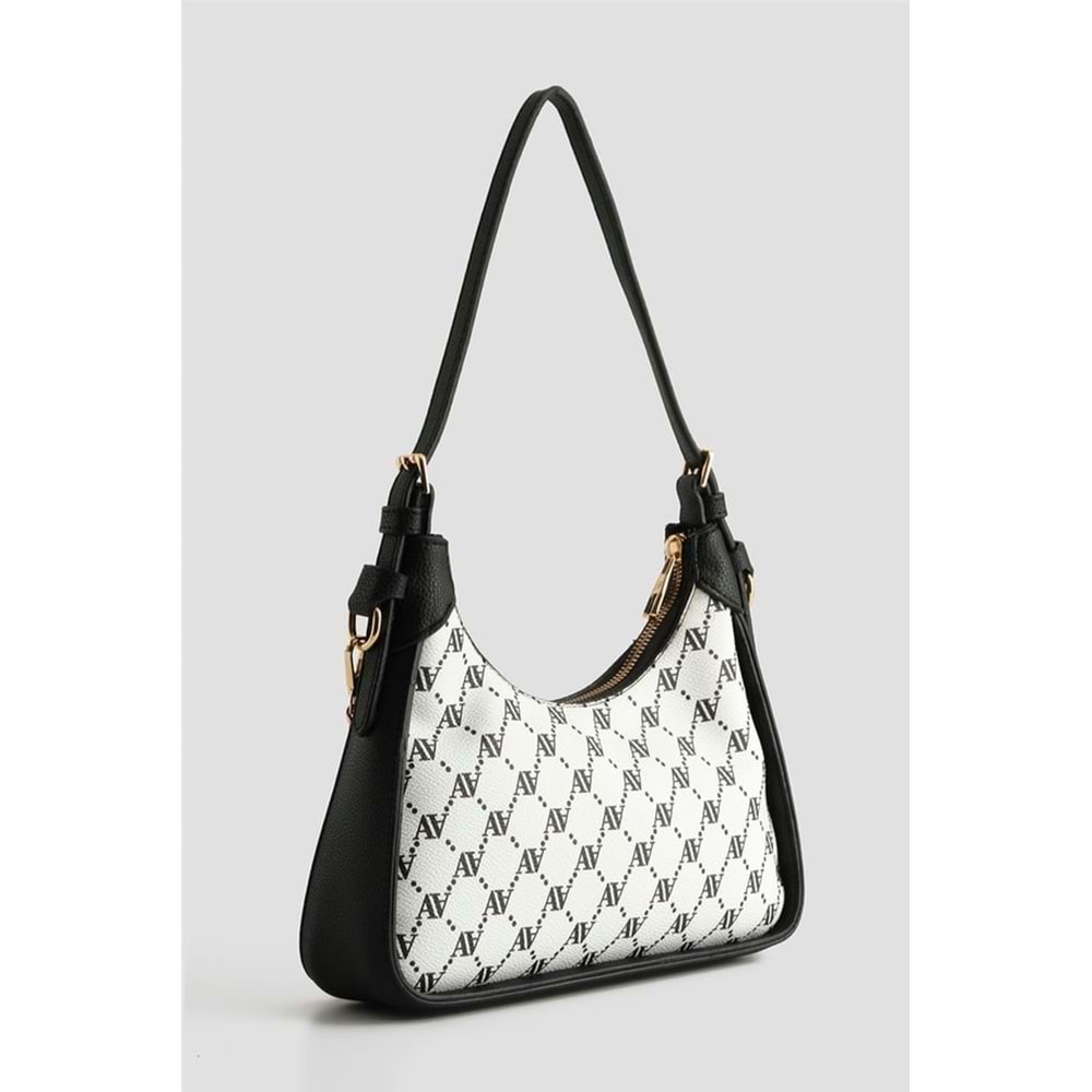 ARMİNE MONOGRAM ÇANTA 386 - BEYAZ