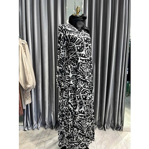 ZÜHRE MUSE ELBİSE - SİYAH-BEYAZ - 42