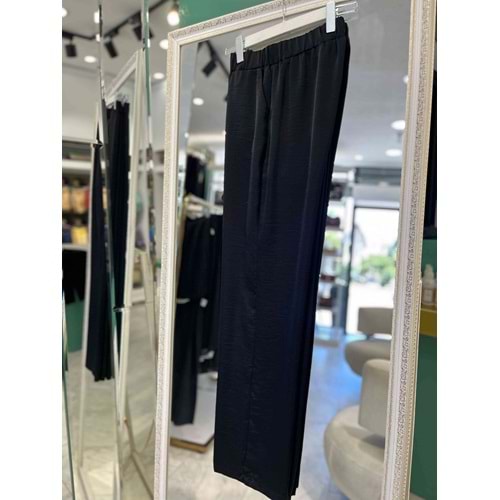 SELİNADA SATEN PANTOLON - SİYAH - 40