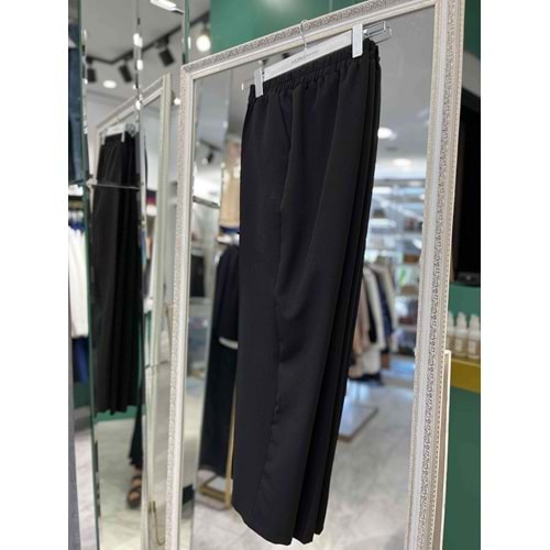 MISSEMRAMISS NERVÜRLÜ KUMAŞ PANTOLON - SİYAH - 44