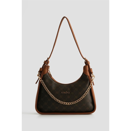 ARMİNE MONOGRAM ÇANTA 386 - KAHVERENGİ