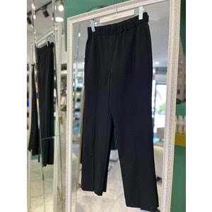NARS KUMAŞ PANTOLON PAÇA YIRTMAÇLI - SİYAH - 1