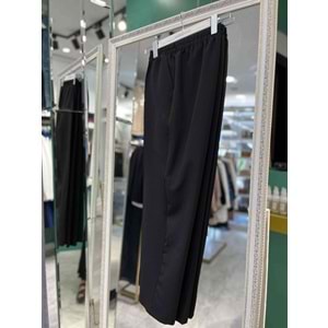 MISSEMRAMISS NERVÜRLÜ KUMAŞ PANTOLON - SİYAH - 44