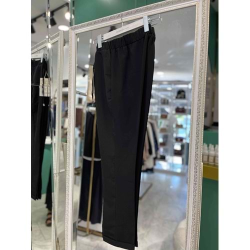 HÜMA KUMAŞ PANTOLON PAÇASI KATLI - SİYAH - 48