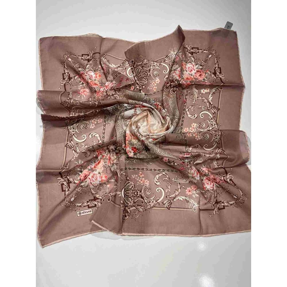 SİYANE NATUREL DESENLİ EŞARP - 3