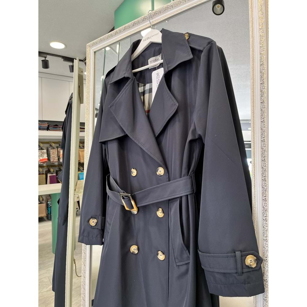 MRM TRENÇKOT SPOR TARZ 4049 - LACİVERT - L