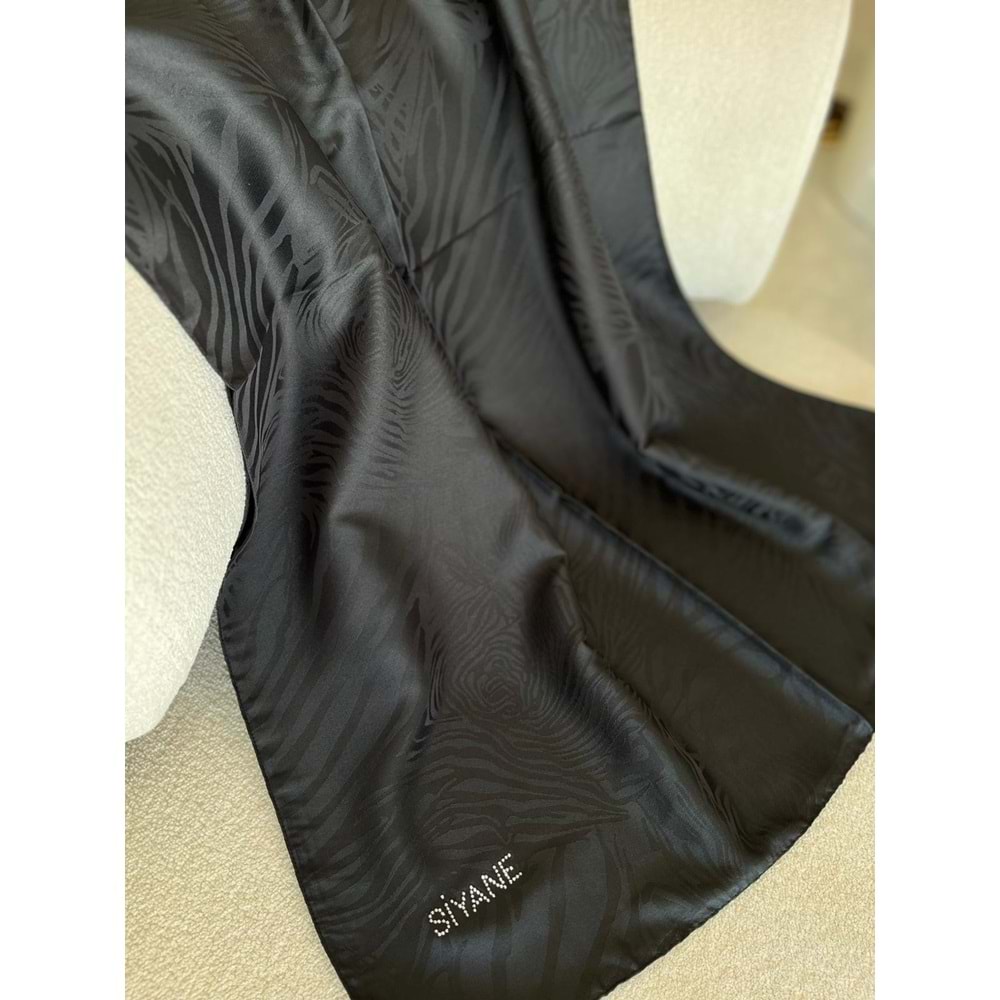 SİYANE ZEBRA DESEN JAKARLI ŞAL - 1