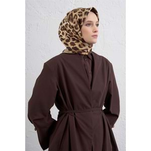 ARMİNE SAF İPEK LEOPAR DESEN EŞARP 25-26 - 1