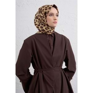 ARMİNE SAF İPEK LEOPAR DESEN EŞARP 25-26 - 1