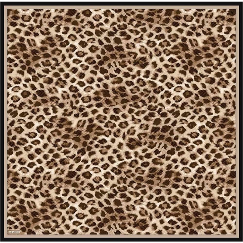 ARMİNE SAF İPEK LEOPAR DESEN EŞARP 25-26 - 1