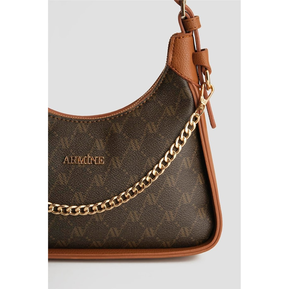 ARMİNE MONOGRAM ÇANTA 386 - KAHVERENGİ