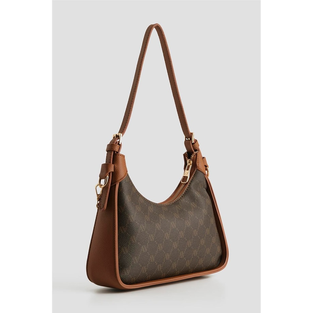 ARMİNE MONOGRAM ÇANTA 386 - KAHVERENGİ